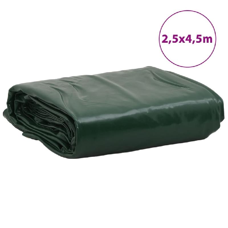 Vidaxl bâche vert 2,5x4,5 m 650 g/m² 156053_6