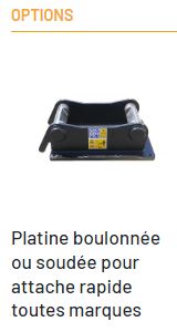 Grappin arrière hydraulique pour sélection précise des matériaux