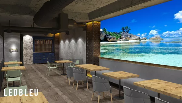 Ecran d'intérieur à dalle mini LED COB pour restaurant, brasserie, foodcourt et hôtel -KIWI - 0,9 mm, 1,2 mm, 1,5 mm et 1,8 mm_6