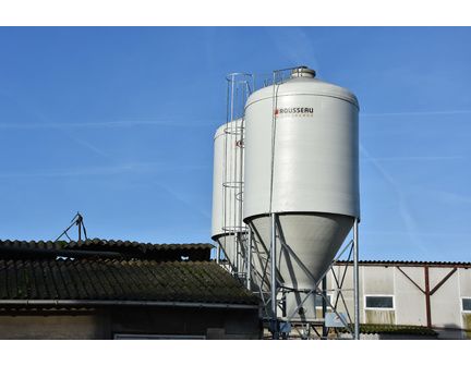 Silo d'aliment d'élevage à cône axial sortie Ø700 - Capacité 5.5 à 50m3 -  Ø2325 à Ø3000 - Silo Gâtine 700_6
