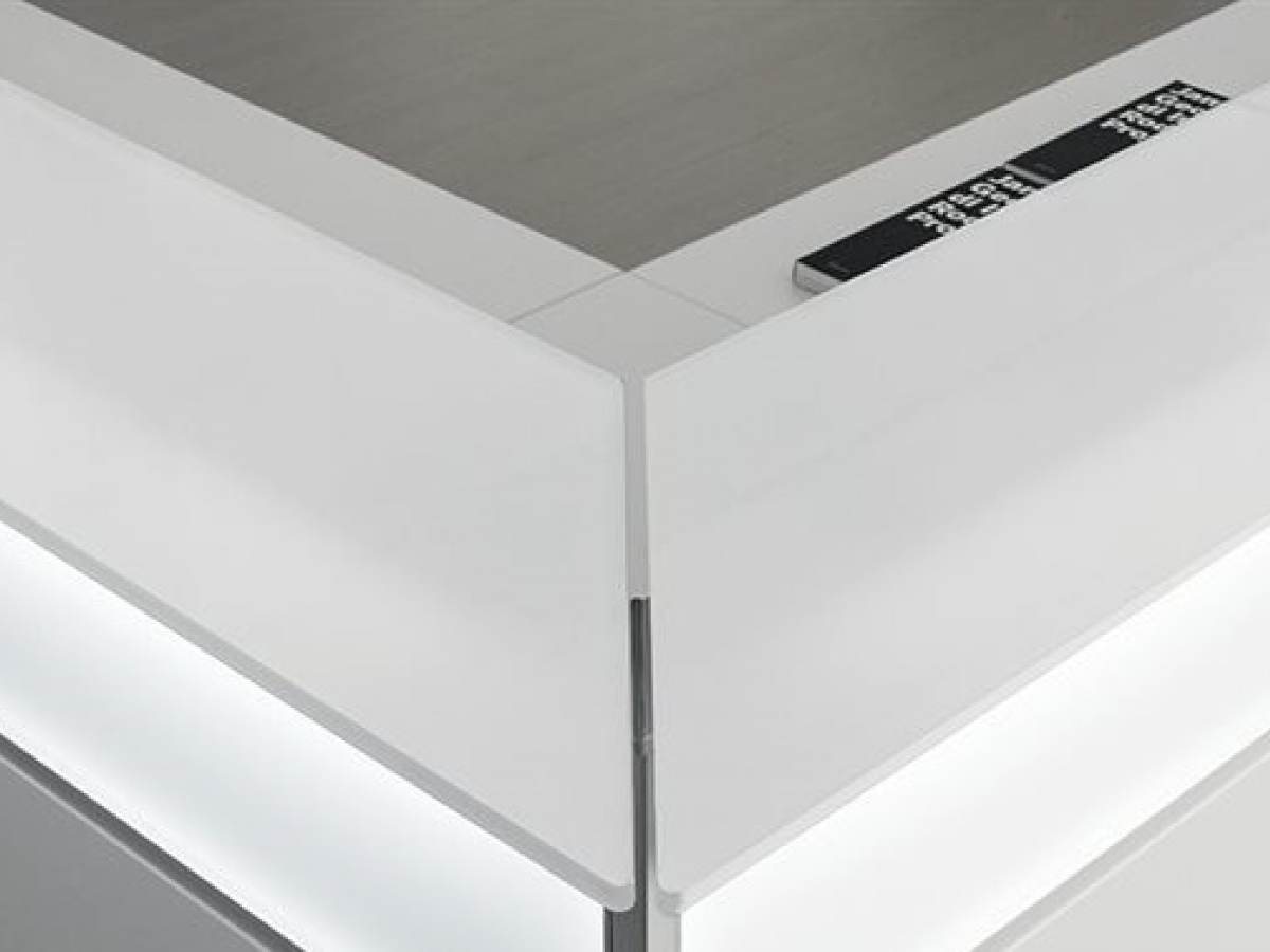 Banque d'accueil d'angle rétro-éclairée LED - DV702 - Conception modulaire avec finitions modernes_6