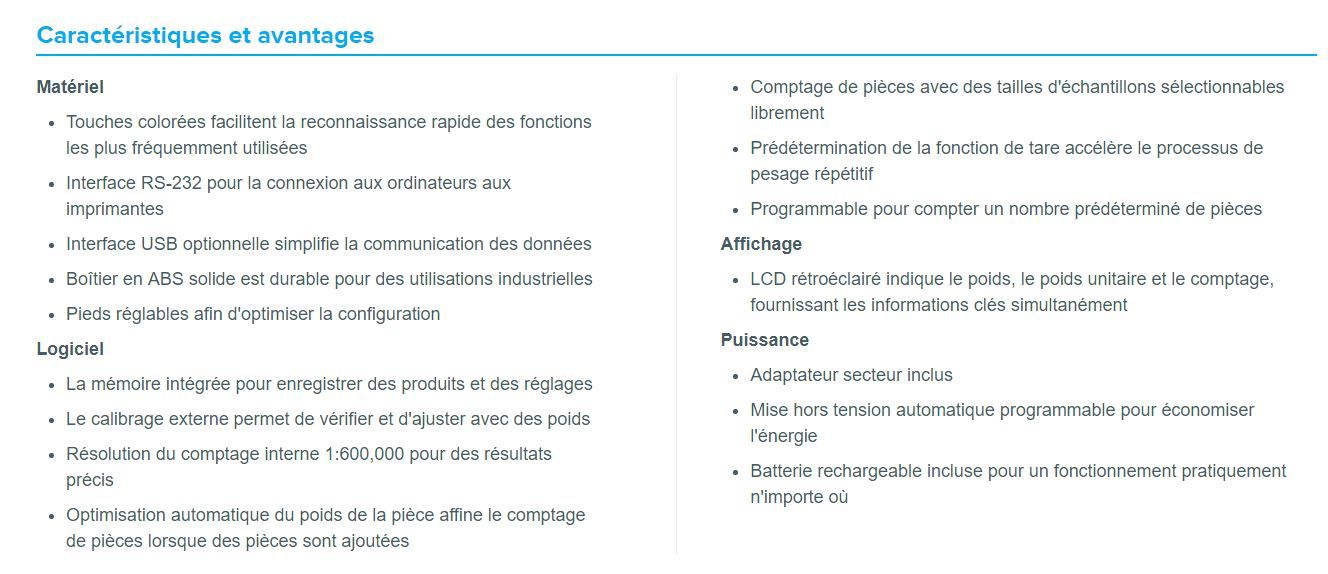 CCT 8 - Balance de comptoir compteuse Cruiser - AE Adam GmbH - Capacité 8kg - Lisibilité 0,2g_6