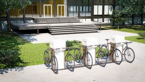 Parking vélo sécurisé avec options de recharge optimisées