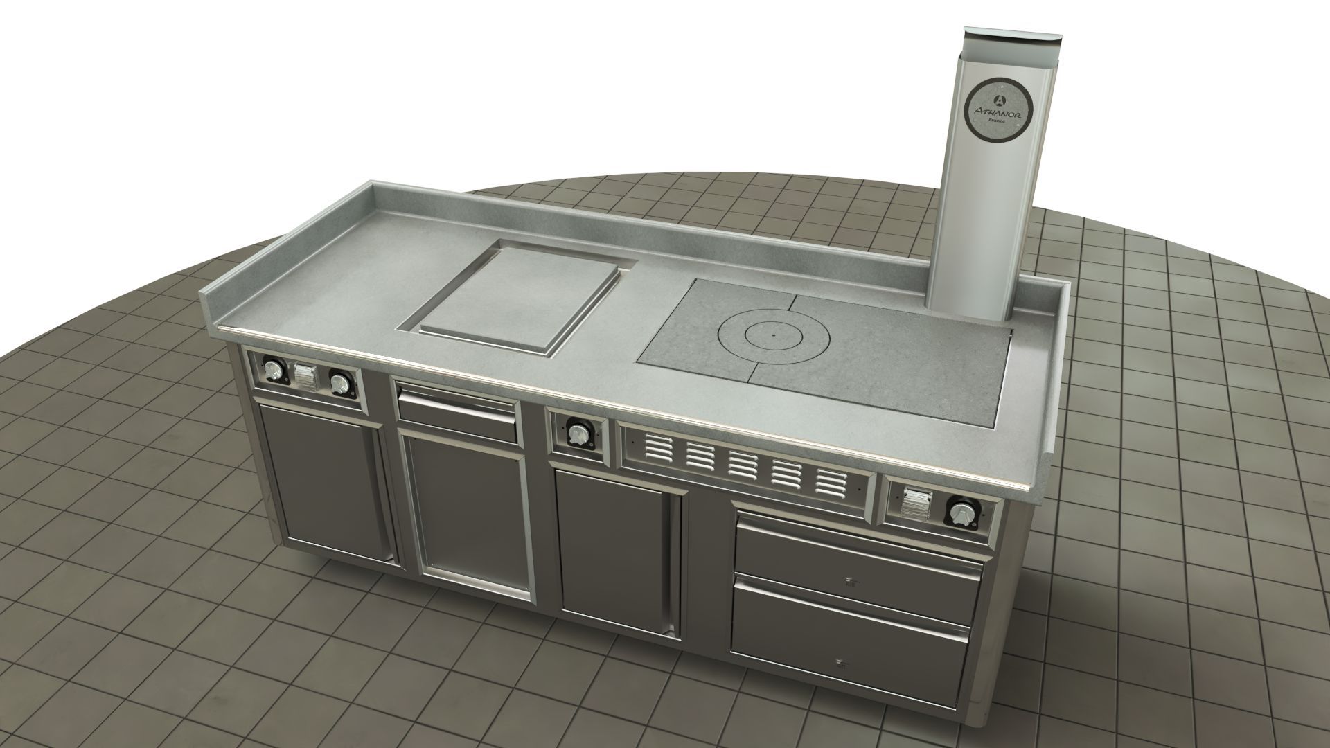 Fourneau professionnel sur mesure - gaz et électrique - éléments personnalisables et finitions variées_6