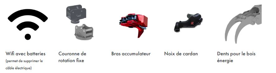 Grappin tout hydraulique pour porteurs forestiers