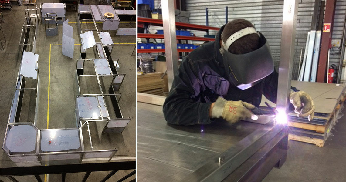 Carter de protection ERPI - Système de protection des outils industriels avec structure inox et portes sécurisées_6