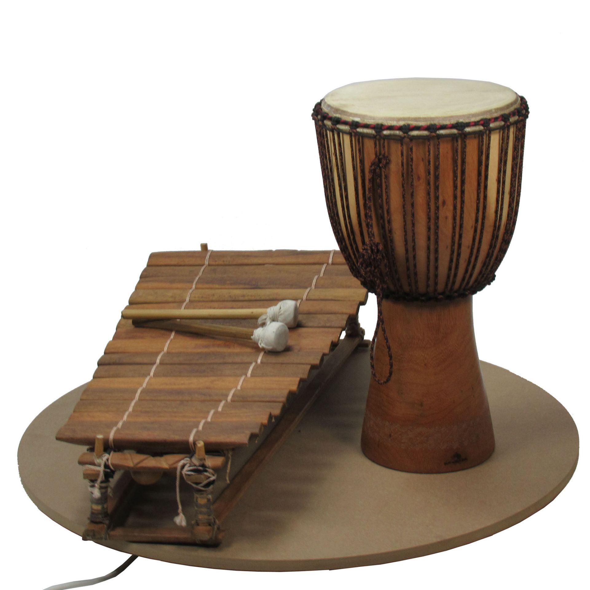 Support tournant pour mannequins et créations artistiques