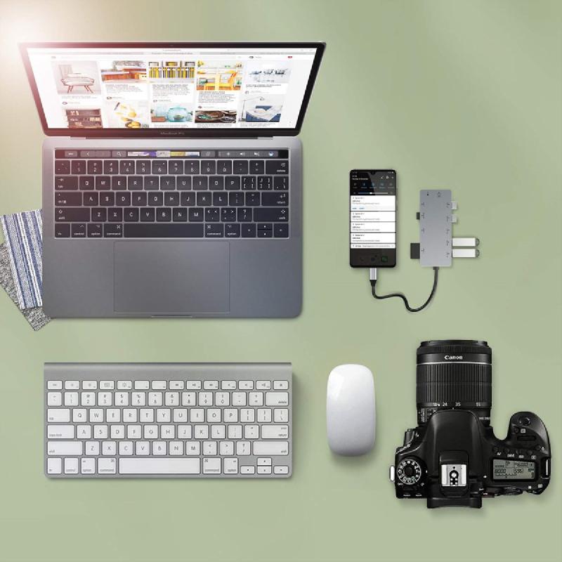 EXSYS EX-1221HM Hub USB 3.2 Gen1 C à 11 ports pour Notebook, Matebook et MacBook_6