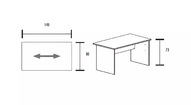 Bureau individuel avec retour sur caisson porteur So Ferrol_6