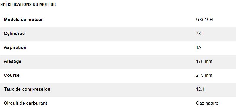 G3516h groupes électrogènes industriel à gaz - caterpillar -puissance continue maximale 1 419 kw à 2 027 kw_6