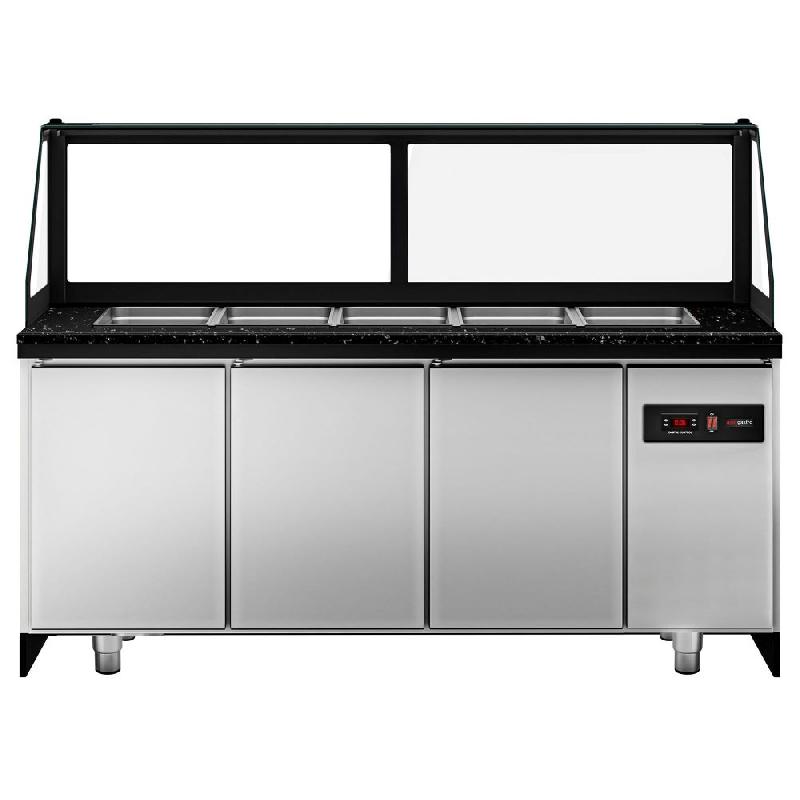 Saladette TORONTO - L2000 mm - Noire - 3 portes - 5x GN 1/1 - P900_6