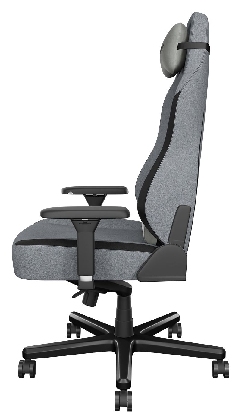 Siège réglable en tissu déperlant - ORAXEAT TK800F - Gris clair / Noir - Mousse haute densité 55 kg/m3 - Réf : ORX_TK800F_LGBK_6