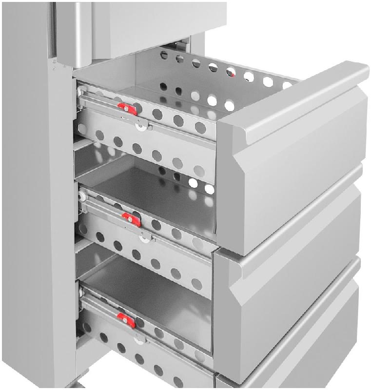 Armoire réfrigérée positive inox - 1 porte et 3 tiroirs - GN slimline série U - 292 L - Polar - UA113_6
