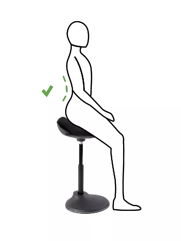 Tabouret ergonomique noir FLEXY_6