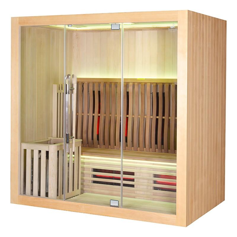 SAUNA COMBI BOREAL® ELÉGANCE 4 - 200X125 INFRAROUGE + VAPEUR_6