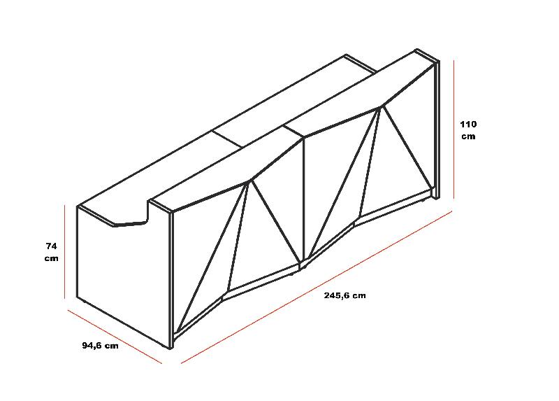 Banque d'accueil droite Alpa - MDD - Gris brillant_6