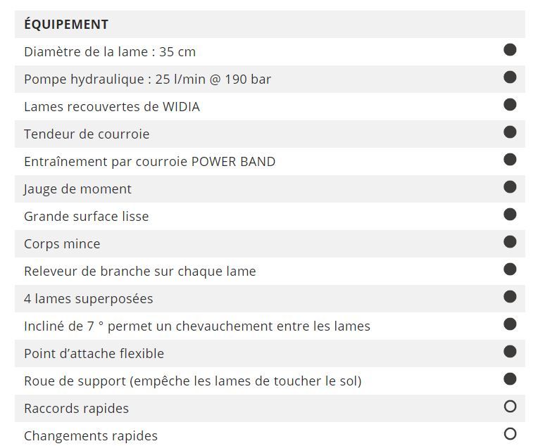 Lamier léger Greentec avec transmission Power Drive