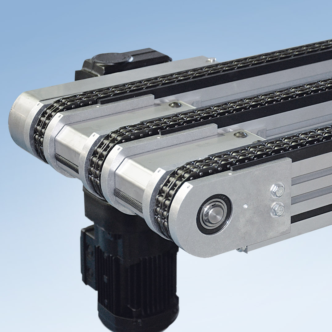 Convoyeur à chaîne KTF-P 2010 - robuste, polyvalent, pour charges lourdes - MK Technology Group_6