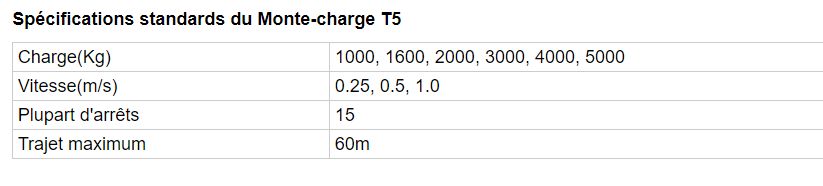 Monte-charges T5 et T5-E - Xiamen Wellift Elevator Co., Ltd. - Charge 1000 à 5000 kg - Performant et économique_6
