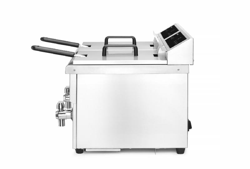 Friteuse à induction avec robinet de vidange 2x8L 230V HENDI_6