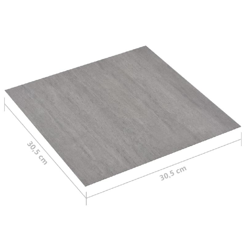 Vidaxl planches plancher autoadhésives 20pcs pvc 1,86m² gris pointillé 330174_6