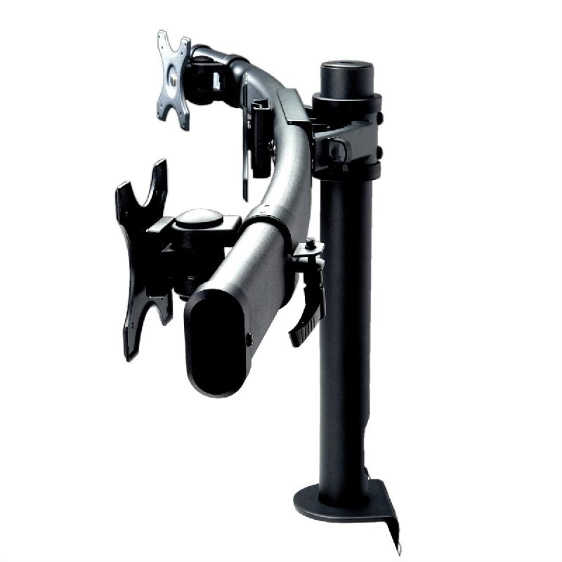 VALUE Bras pour LCD triple, noir, montage sur table_6