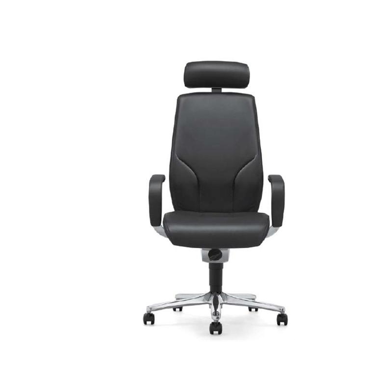 Fauteuil de direction Giroflex 64 Manager - haut dossier en cuir avec appuie-tête et mécanisme synchrone Organicmove_6