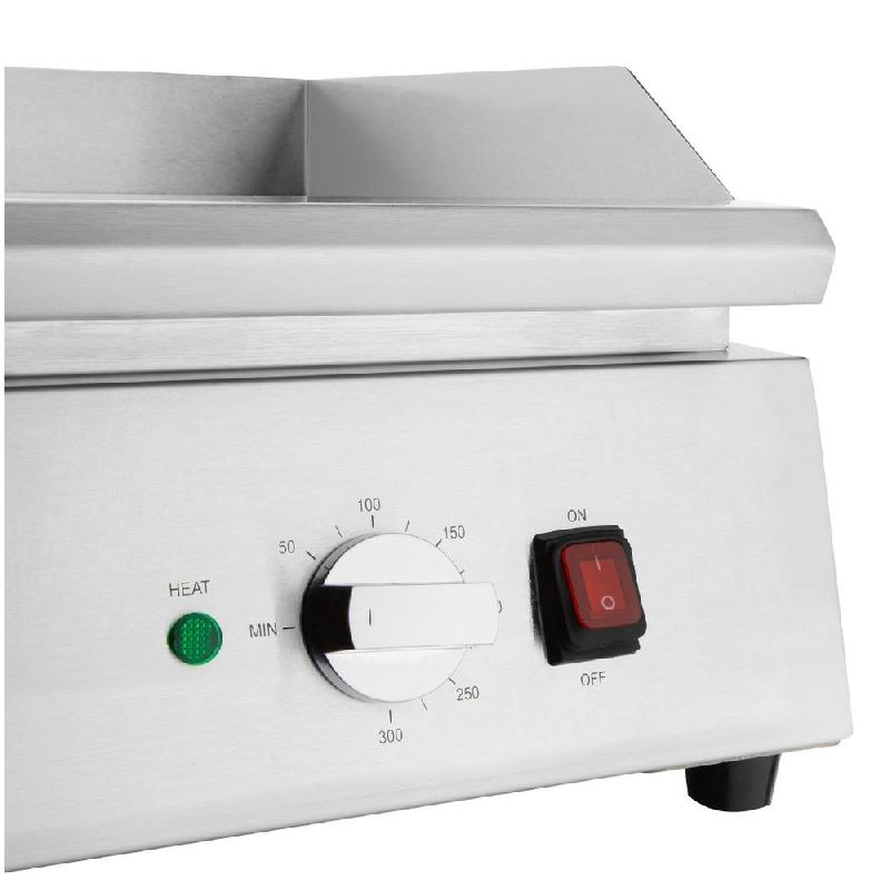Plancha électrique en chrome double zone L 790 mm - Buffalo - JE876_6