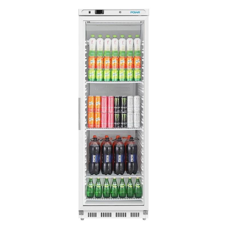 Vitrine réfrigérée positive 1 porte vitrée - Série C - 400 L | Polar CZ786_6