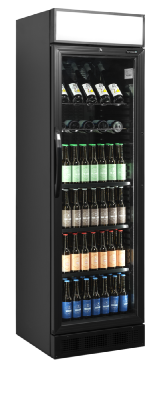 Réfrigérateur à boissons noir - Gamme CEV - porte vitrée LED - froid ventilé - CEV425CP BLACK_6