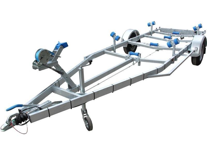 Remorque Vlemmix avec roue jockey articulée