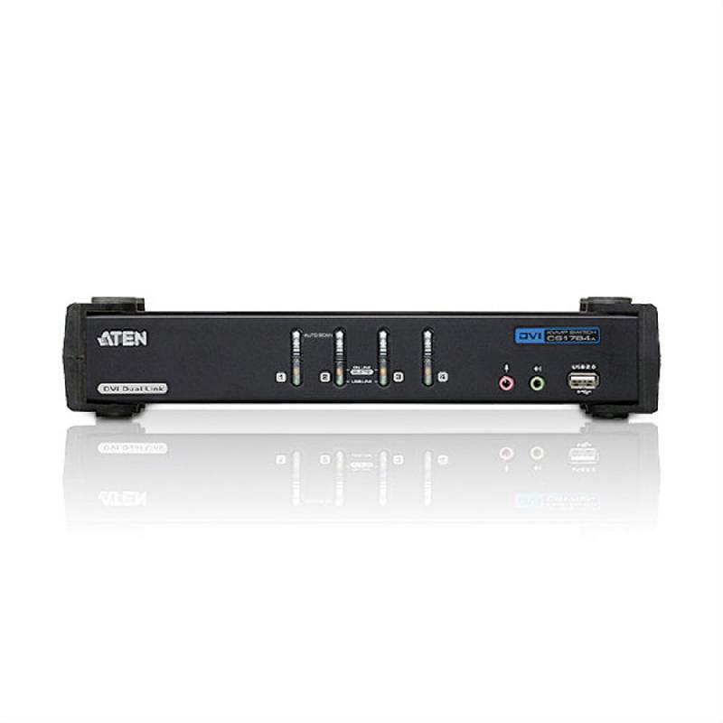 Aten cs1784a switch kvm dual-link dvi, usb, audio, 4 ports_6