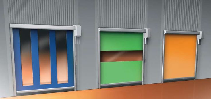 Porte industrielle rapide pour améliorer les flux de travail