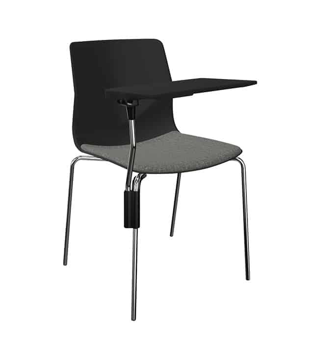 Chaise empilable FourSure 88 - pieds luge, rembourrage optionnel et coque recyclable_6