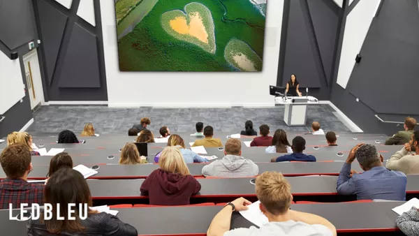 Ecran d'intérieur tout en un CMS ECO pour amphithéâtre, écoles et universités - ALL IN ONE - COB - 130