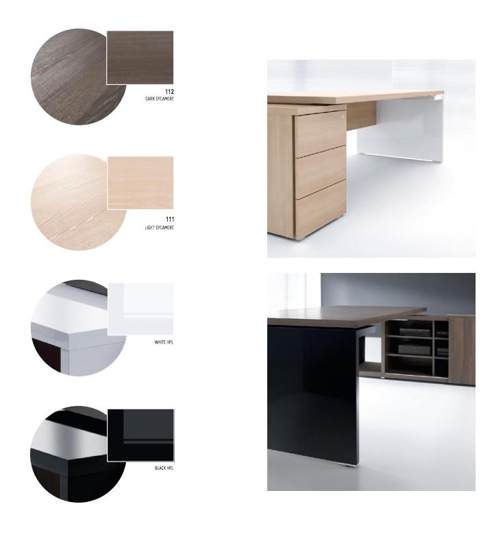 Bureau de Direction Mito réglable en hauteur - MDD - 199, Droite, Sycomore clair_6