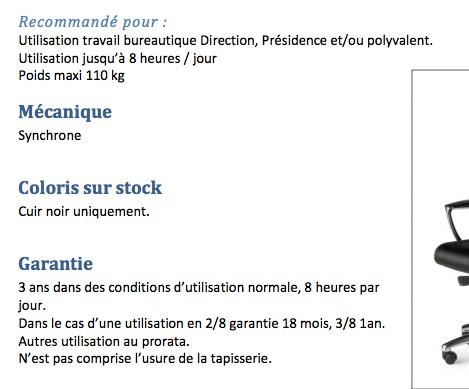 Fauteuil Président cuir avec renfort lombaire RIXON - cuir noir_6
