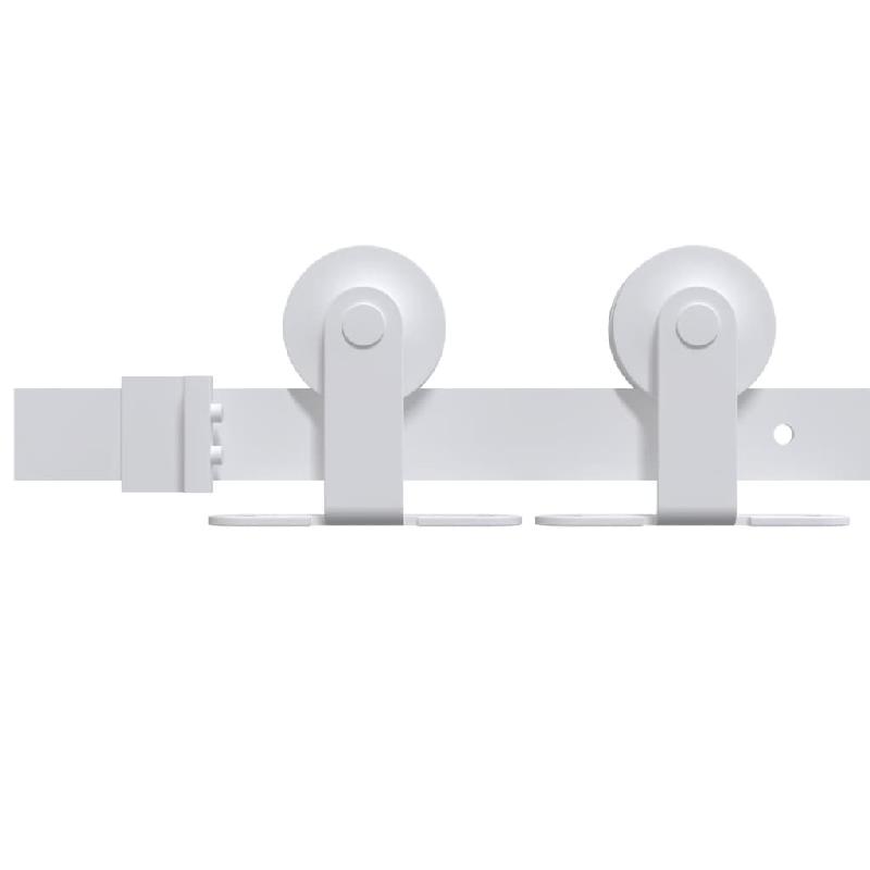 Vidaxl porte coulissante et kit de quincaillerie 90x210 cm pin massif 3203085_6