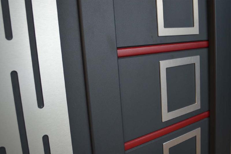 Portail battant plein finition aluminium - 3500 / 1400_6