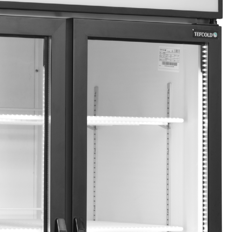 Vitrine réfrigérée FSC - 2 ou 3 portes avec caisson lumineux - Finition blanc ou noir - Réf : FSC891H_6
