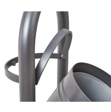 Corbeille publique Vercors 40 L - seau intérieur en tôle électrozinguée avec anses - courbes élégantes_6