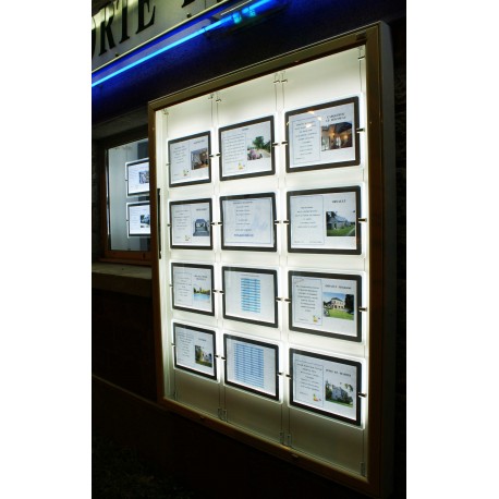 Vitrines extérieures - aluminium anodisé ou thermolaqué - vitrage plexi choc ou verre sécurit - fermeture sécurisée_6