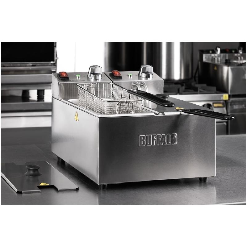 Friteuse électrique à poser - 2 cuves de 3L | Buffalo - CU615_6