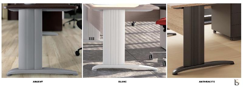 Bureau d'angle Sigma - Mobel Linea - 140, Blanc, Acacia foncé_6