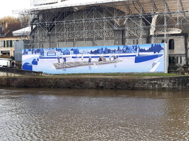 Habillage d'échafaudage de chantier avec toile imprimée sur mesure - Neosign - Communication grand format_6