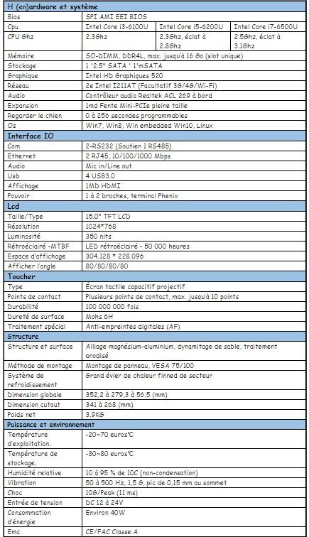 Tpc-dcm150s - ecrans tactiles - taicenn - résolution 1024 * 768_6