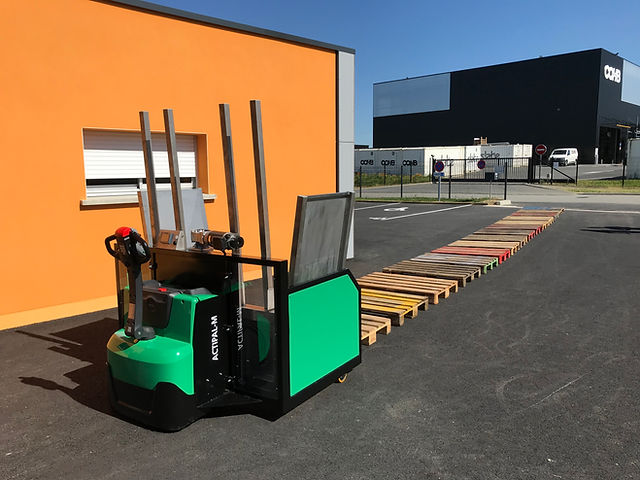 Empileur dépileur mobile automatique  - capacité 15 palettes - disponible sur mesure - Actipal M_6