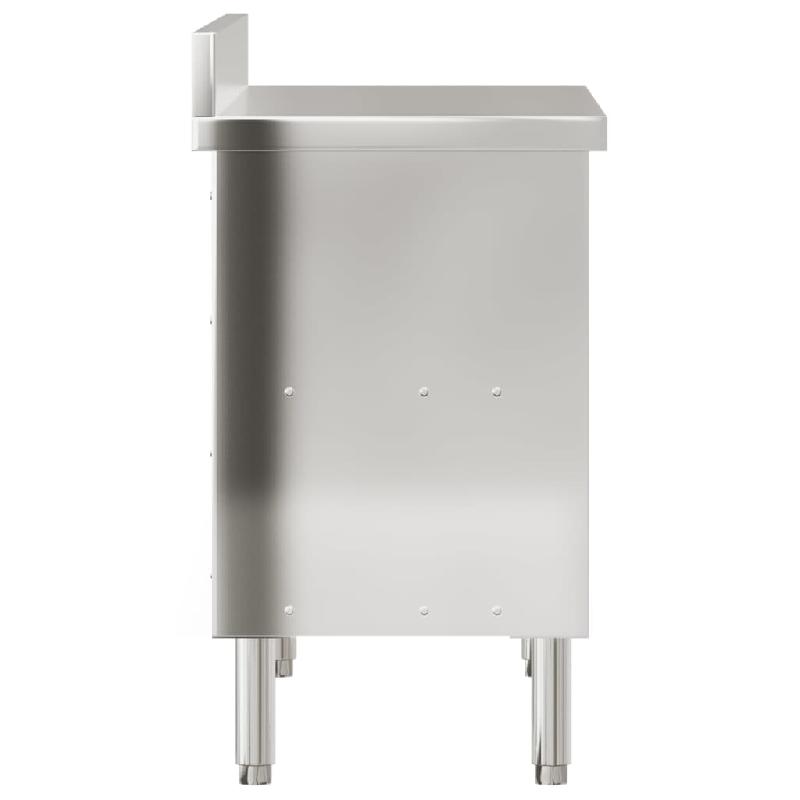 Vidaxl table de travail de cuisine avec portes coulissantes inox 376441_6