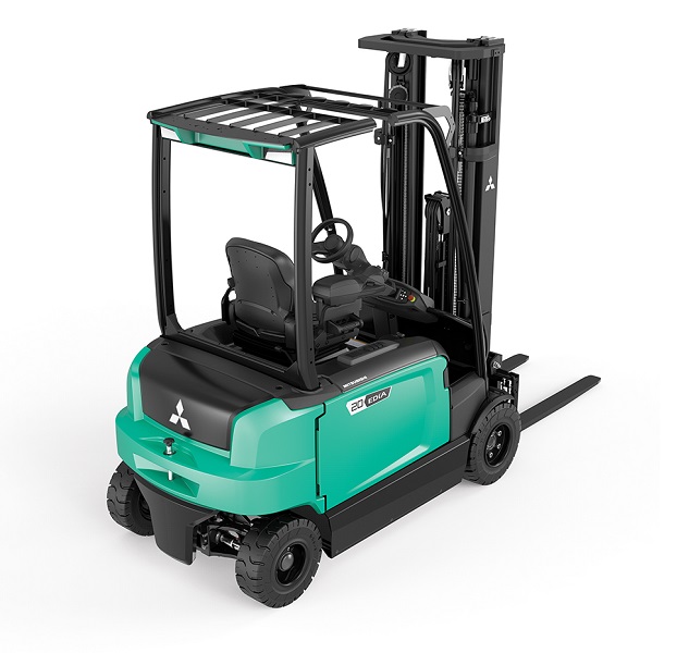 Chariot élévateur électrique compact Mitsubishi 3000 kg - 4 roues, 80 V, pneus pleins souples_6