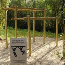 Parcours de santé en bois - 9 agrès certifiés PEFC en pin rouge traité autoclave_6